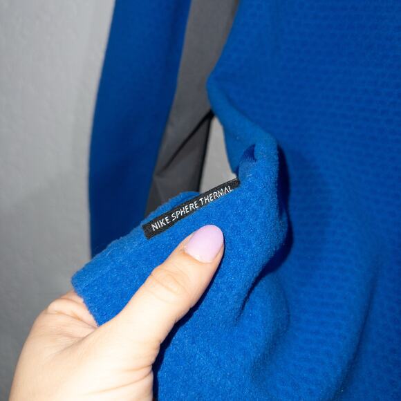 Nike Blue Sphere Thermal Fleece Quarter Zip Pullover Size Small - Picture 5 of 7